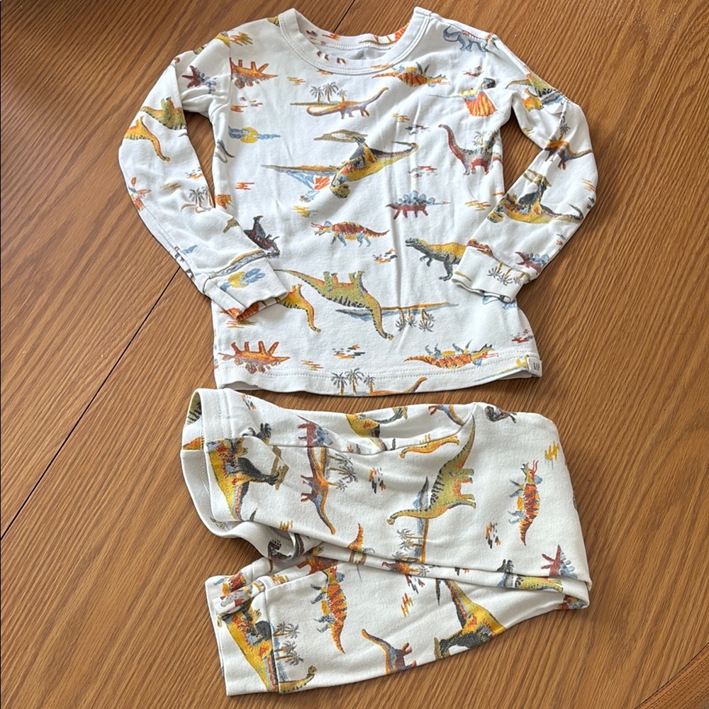 Baby GAP Cream Dino Pjs